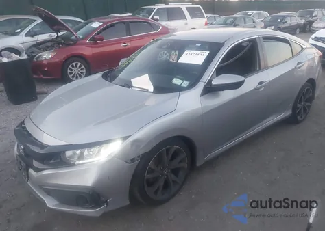 2019 Honda Civic Sport z USA, uszkodzony, nr VIN 2HGFC2F82KH593337